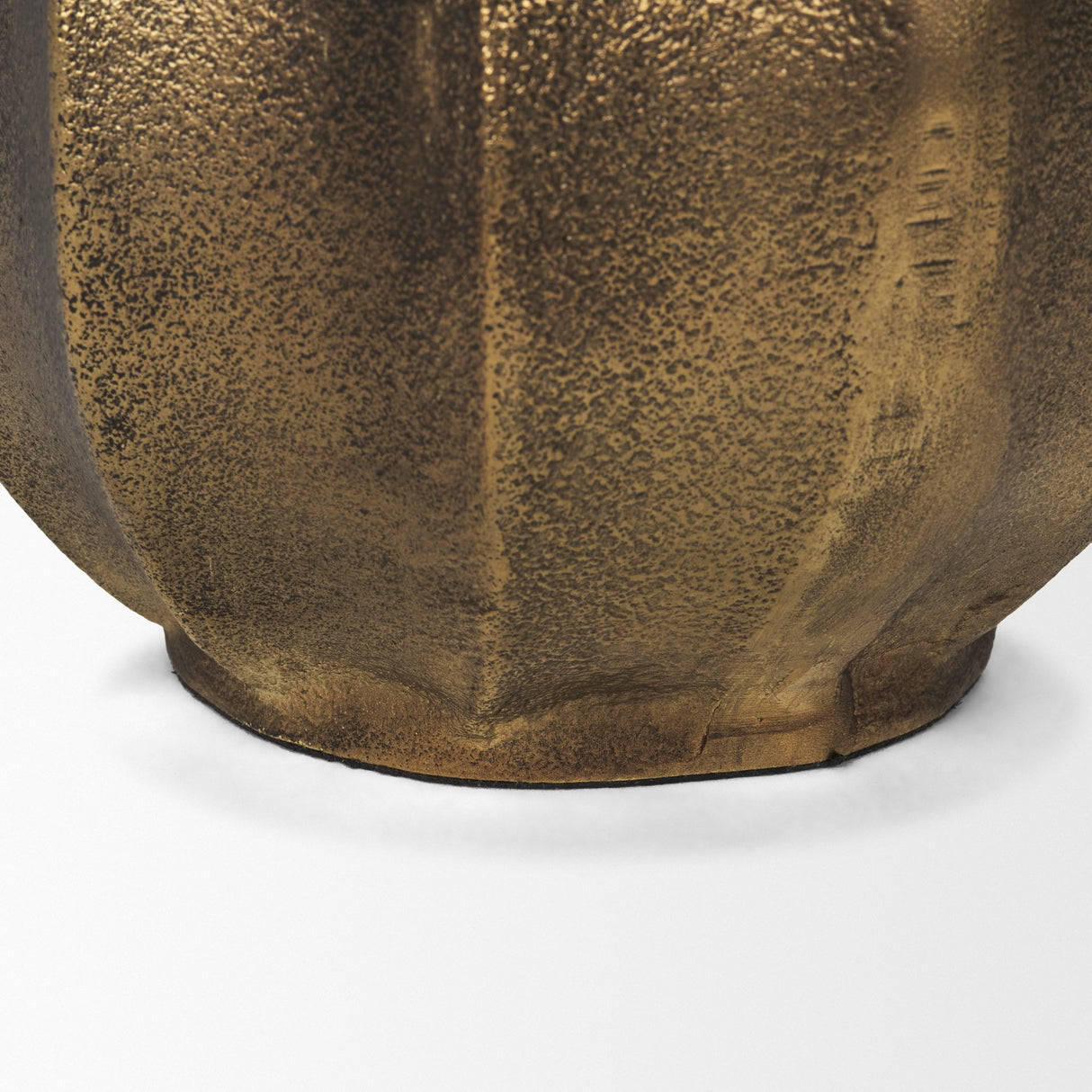 Anya Antiqued Brass Scalloped Petal Cast Metal Jug from Mercana - Luna Furniture