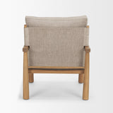 Witton Gray Fabric Beech Wood Slingback Backrest Accent Lounge Chair from Mercana - Luna Furniture