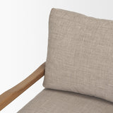 Witton Gray Fabric Beech Wood Slingback Backrest Accent Lounge Chair from Mercana - Luna Furniture