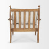 Danni Beige Fabric Beech Wood Framed Accent Lounge Chair from Mercana - Luna Furniture