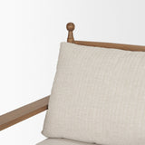 Danni Beige Fabric Beech Wood Framed Accent Lounge Chair from Mercana - Luna Furniture