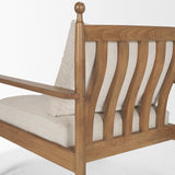 Danni Beige Fabric Beech Wood Framed Accent Lounge Chair from Mercana - Luna Furniture
