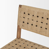 Brinley Woven Paper Rope w/ Brown Wood Frame Counter Stool from Mercana - Luna Furniture