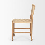 Brinley Woven Paper Rope w/ Brown Wood Frame Dining Chair, Set of 2 from Mercana - Luna Furniture