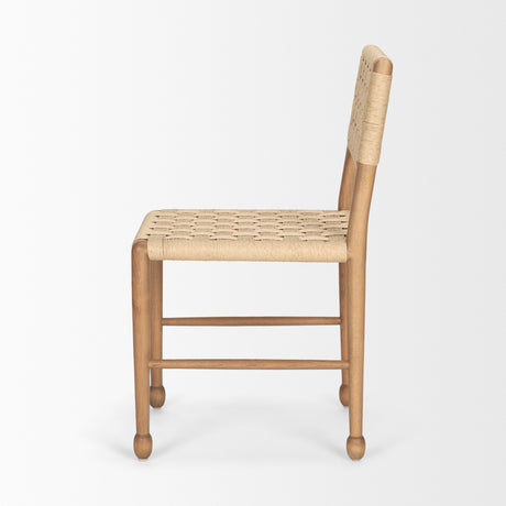 Brinley Woven Paper Rope w/ Brown Wood Frame Dining Chair, Set of 2 from Mercana - Luna Furniture