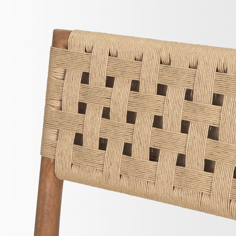 Brinley Woven Paper Rope w/ Brown Wood Frame Dining Chair, Set of 2 from Mercana - Luna Furniture