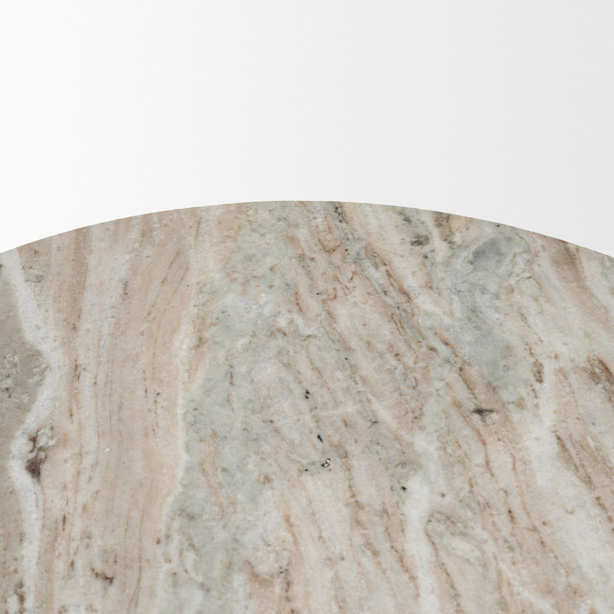 Nylah Solid Pink Marble Round Accent Table from Mercana - Luna Furniture