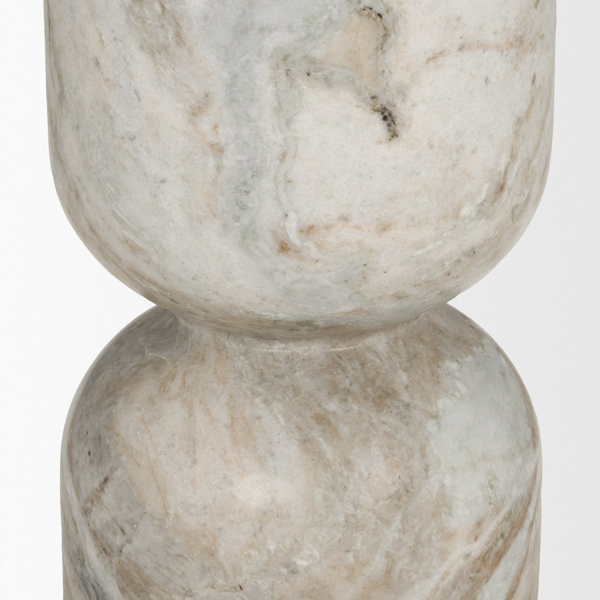 Nylah Solid Pink Marble Round Accent Table from Mercana - Luna Furniture