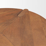 Hisako Mid Brown Open Round Accent Table from Mercana - Luna Furniture
