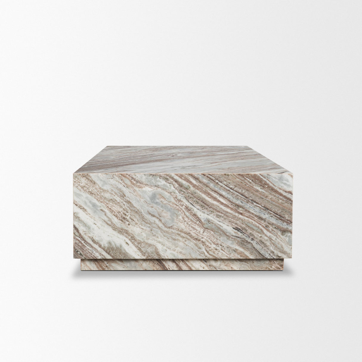 Matteo Solid Pink Marble Rectangular Coffee Table from Mercana - Luna Furniture