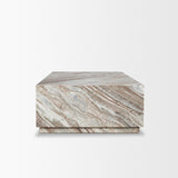 Matteo Solid Pink Marble Rectangular Coffee Table from Mercana - Luna Furniture