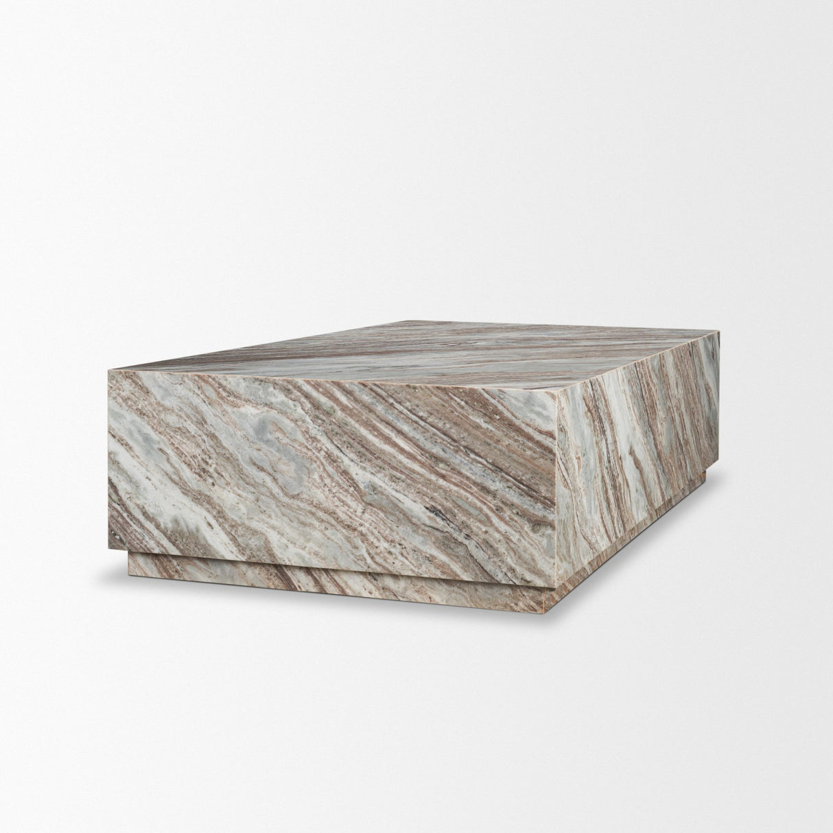 Matteo Solid Pink Marble Rectangular Coffee Table from Mercana - Luna Furniture