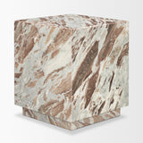 Matteo Solid Pink Marble Square Side Table from Mercana - Luna Furniture