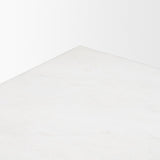 Matteo Solid White Marble Square Side Table from Mercana - Luna Furniture