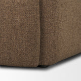 Saga Textured Brown Plush Fabric Upholstered Chair from Mercana - Luna Furniture