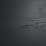 Rowan Black Oak Wood Closed 4 Door Sideboard from Mercana - Luna Furniture