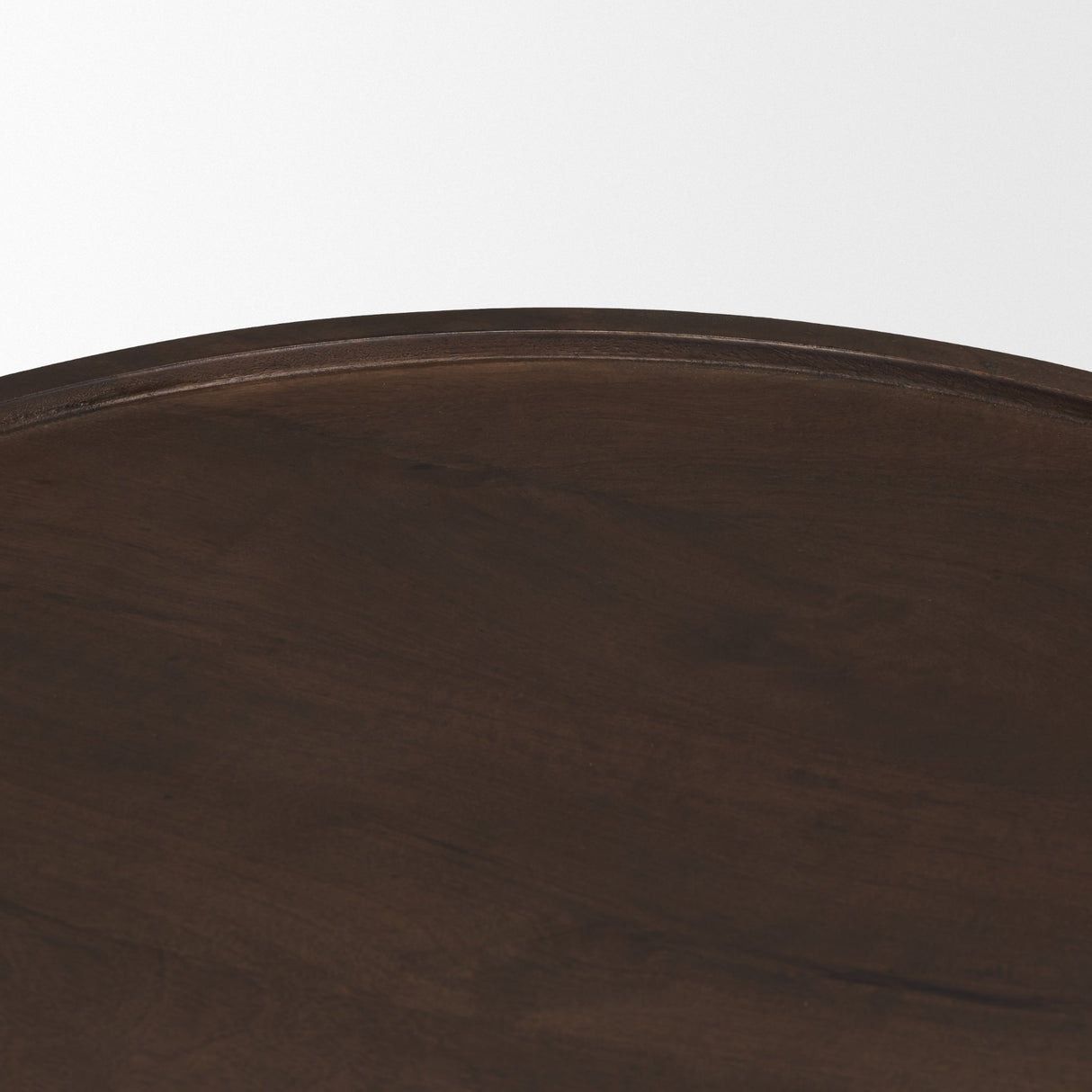Cayson Dark Brown Sculptural Round Accent Table from Mercana - Luna Furniture