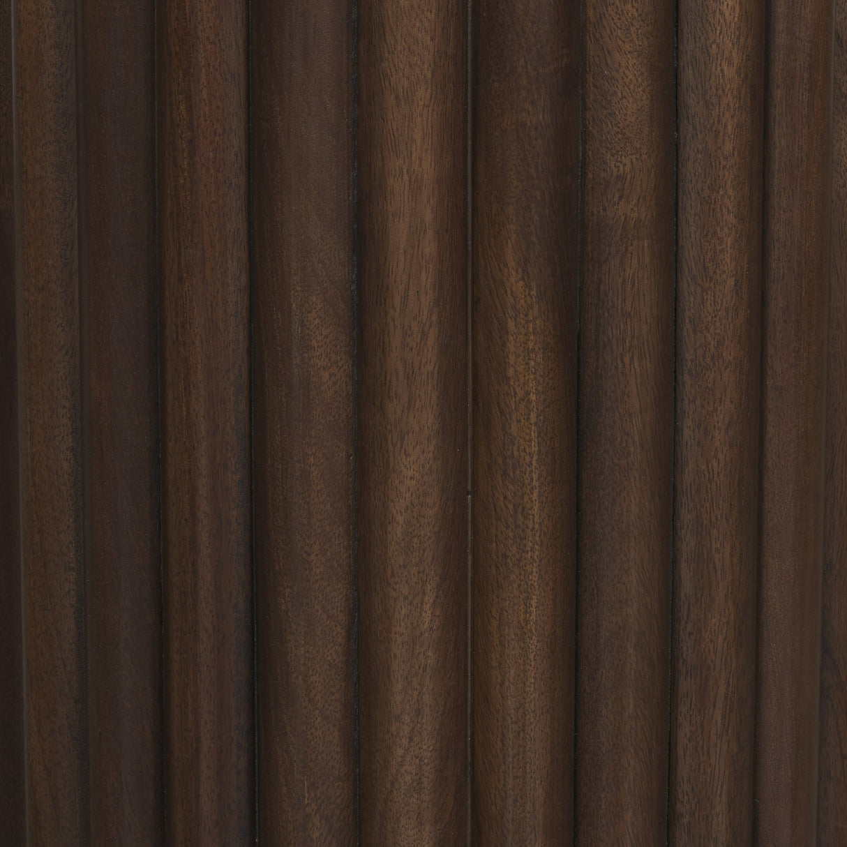 Marbrello Pink Marble Top Espresso Brown Fluted Wood Round Side Table from Mercana - Luna Furniture