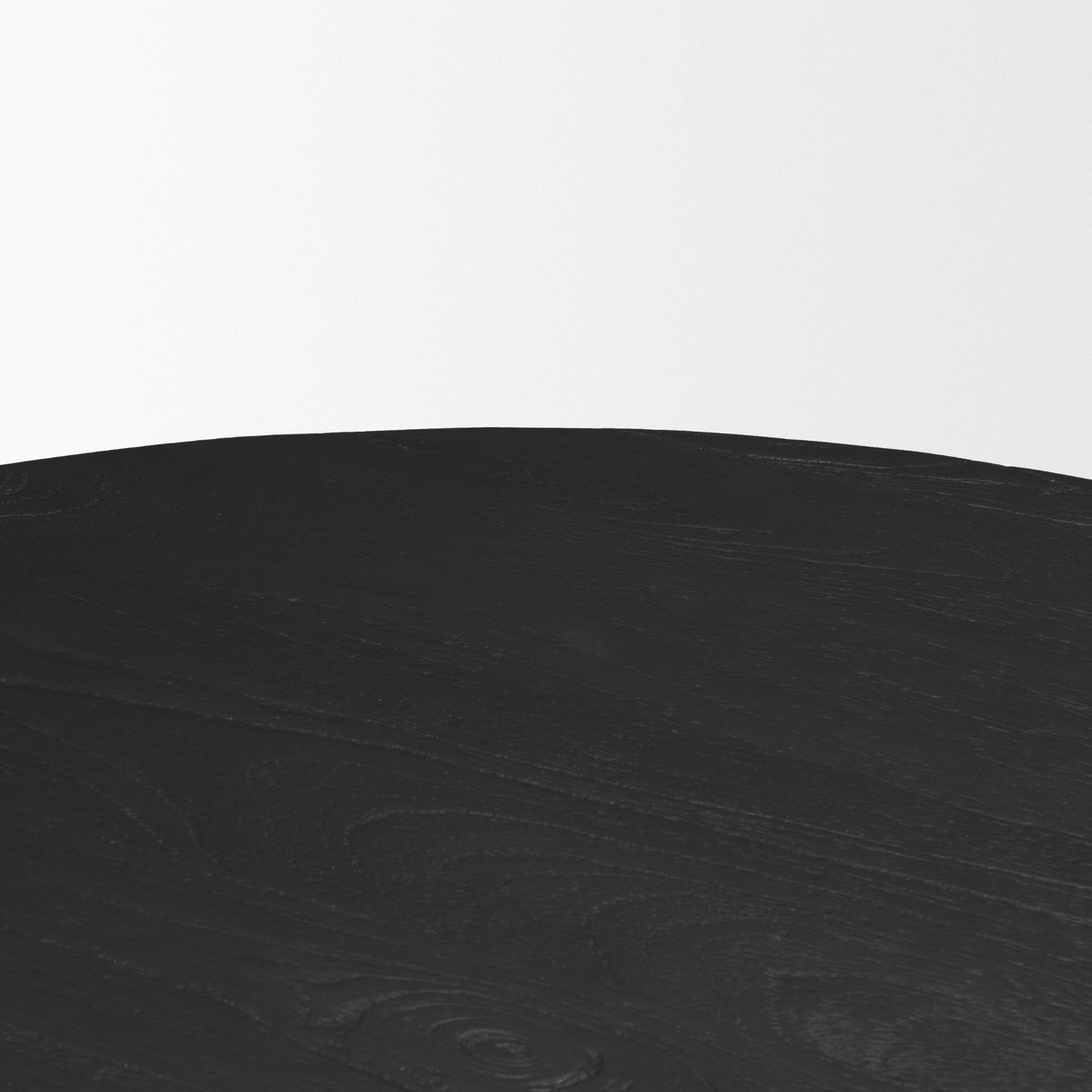 Atlas 42" Black Wood Stacked Pedestal Base Round Dining Table from Mercana - Luna Furniture