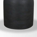 Atlas 42" Black Wood Stacked Pedestal Base Round Dining Table from Mercana - Luna Furniture