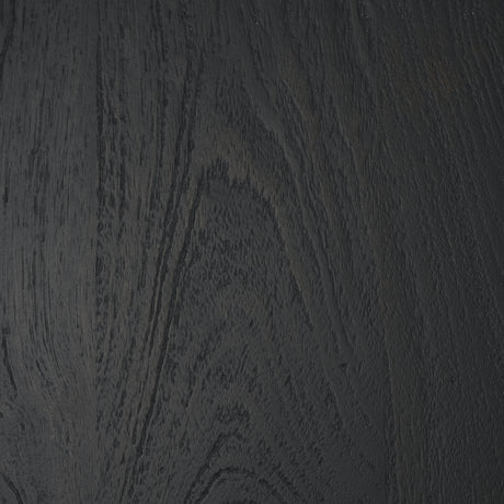 Atlas 42" Black Wood Stacked Pedestal Base Round Dining Table from Mercana - Luna Furniture