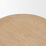 Cove Light Brown Sculptural Open Side Table from Mercana - Luna Furniture