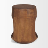 Cove Mid-Brown Sculptural Open Side Table from Mercana - Luna Furniture