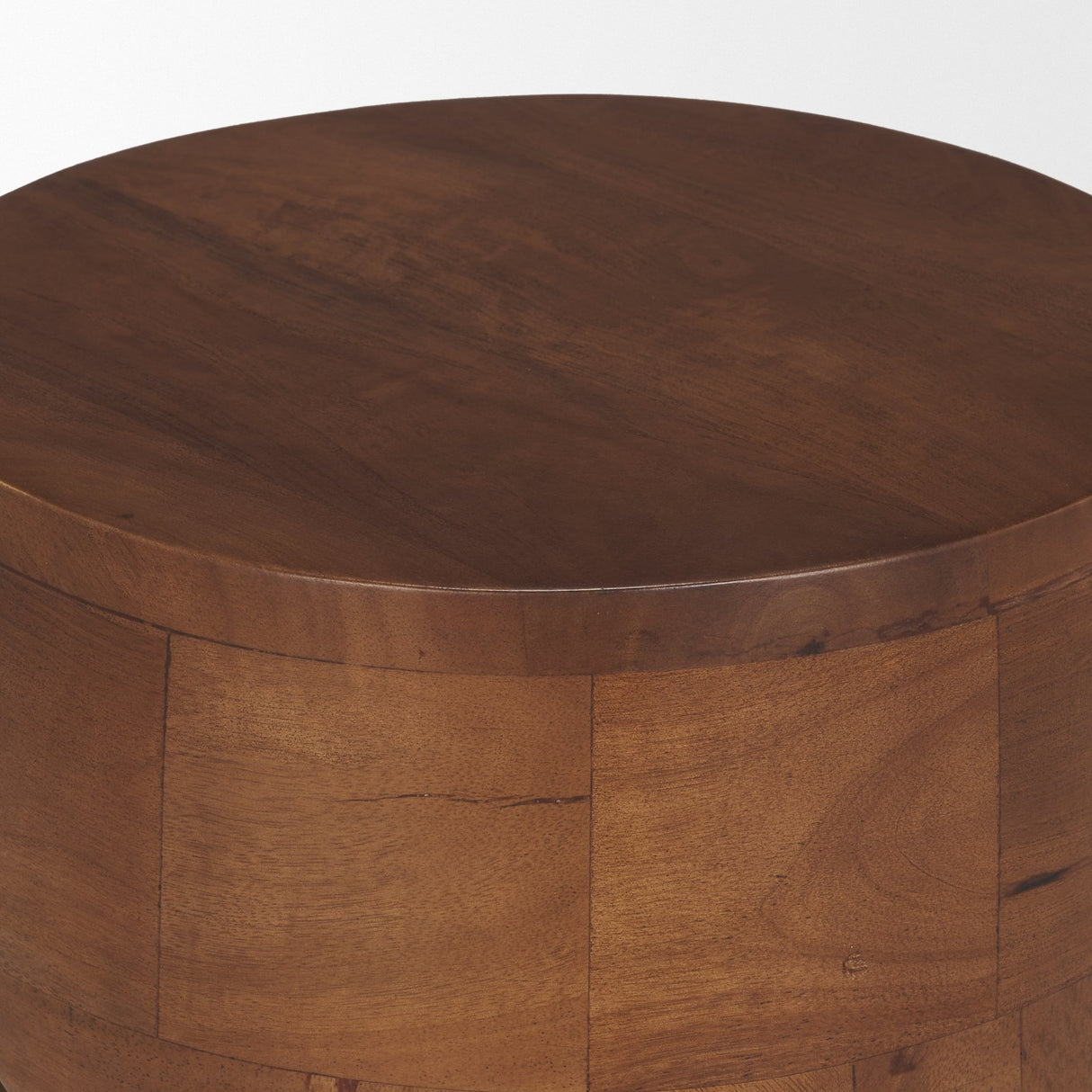 Cove Mid-Brown Sculptural Open Side Table from Mercana - Luna Furniture