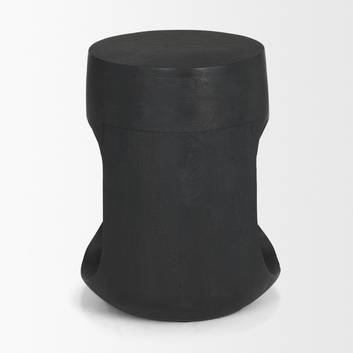 Cove Dark Brown Sculptural Open Side Table from Mercana - Luna Furniture