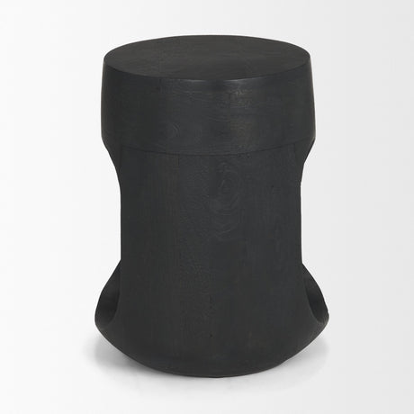 Cove Dark Brown Sculptural Open Side Table from Mercana - Luna Furniture