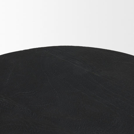 Cove Dark Brown Sculptural Open Side Table from Mercana - Luna Furniture