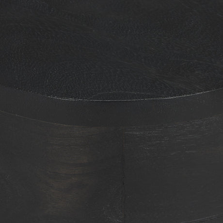 Cove Dark Brown Sculptural Open Side Table from Mercana - Luna Furniture
