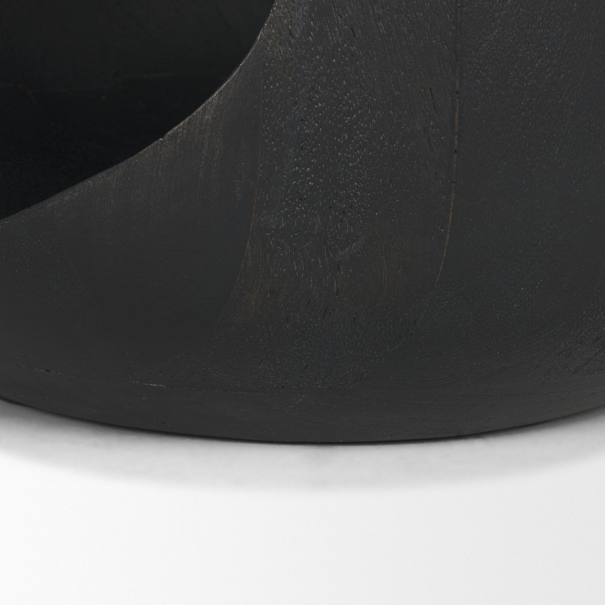 Cove Dark Brown Sculptural Open Side Table from Mercana - Luna Furniture