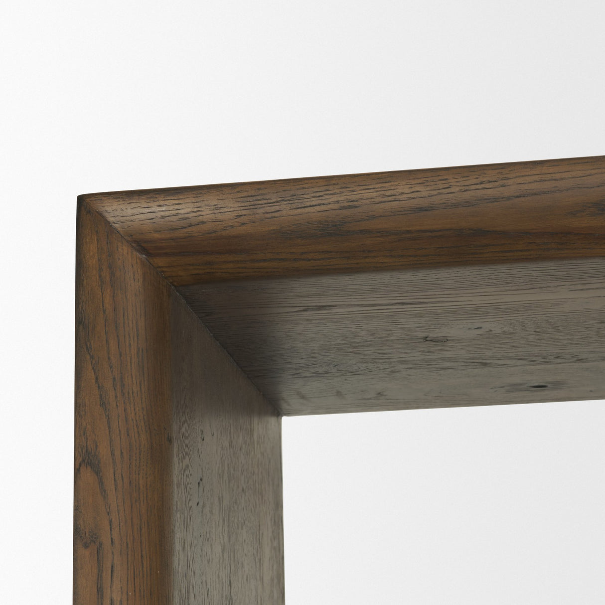 Belford 2-Door Open Dark Brown Oak Wood Shelving Unit from Mercana - Luna Furniture