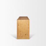 Belford 72" Light Brown Oak Wood Console Table from Mercana - Luna Furniture