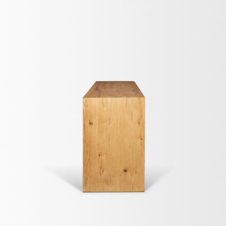 Belford 72" Light Brown Oak Wood Console Table from Mercana - Luna Furniture