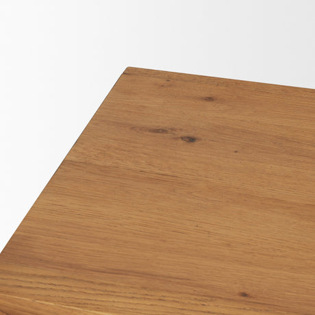 Belford 72" Light Brown Oak Wood Console Table from Mercana - Luna Furniture