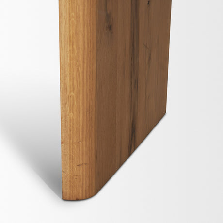 Belford 72" Light Brown Oak Wood Console Table from Mercana - Luna Furniture