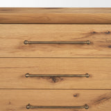Belford 3-Drawer Light Brown Oak Wood Closed Nightstand from Mercana - Luna Furniture
