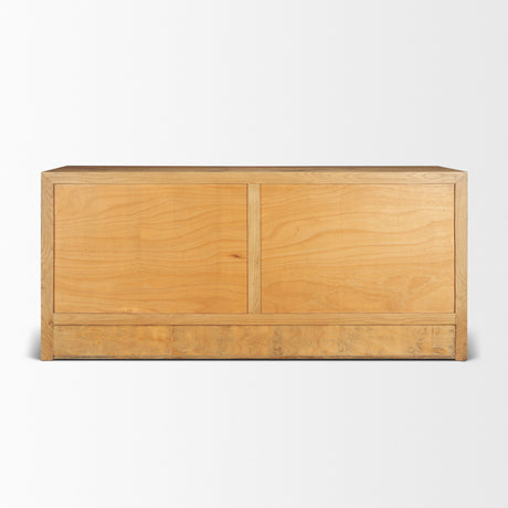 Belford 6-Drawer Light Brown Oak Wood Dresser from Mercana - Luna Furniture