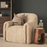 Cove Mid-Brown Sculptural Open Side Table from Mercana - Luna Furniture