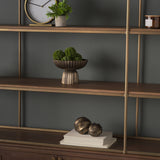 Ciaran Fluted Textured Antiqued Gold Metal Decorative Bowl from Mercana - Luna Furniture