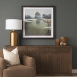 Winter Sky by Mercana Studio Hand Embelished Framed Artwork Matted under Glass from Mercana - Luna Furniture