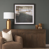 Winter Shadow by Mercana Studio Hand Embelished Framed Artwork Matted under Glass from Mercana - Luna Furniture