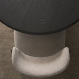 Atlas 42" Black Wood Stacked Pedestal Base Round Dining Table from Mercana - Luna Furniture