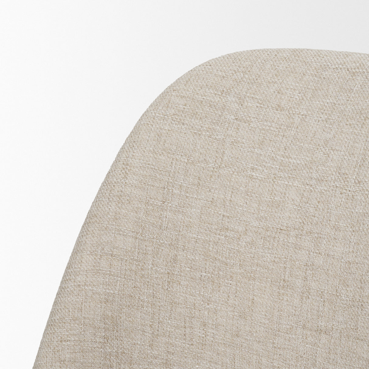 Abbie Curved Back Oatmeal Fabric Armless Dining Chair, Set of 2 from Mercana - Luna Furniture