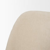 Abbie Curved Back Oatmeal Fabric Dining Side Chair, Set of 2 from Mercana - Luna Furniture