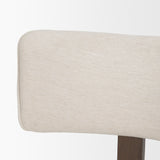 Soho Curved Open Back Cream Chenille Tripod Frame Dining Chair, Set of 2 from Mercana - Luna Furniture