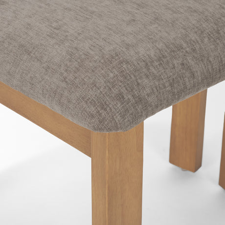 Soho Curved Open Back Gray Chenille Tripod Frame Dining Side Chair, Set of 2 from Mercana - Luna Furniture
