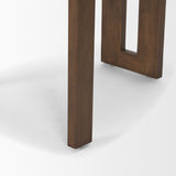 Tribeca Curve Open Back Mocha Fabric Tripod Frame Dining Chair, Set of 2 from Mercana - Luna Furniture